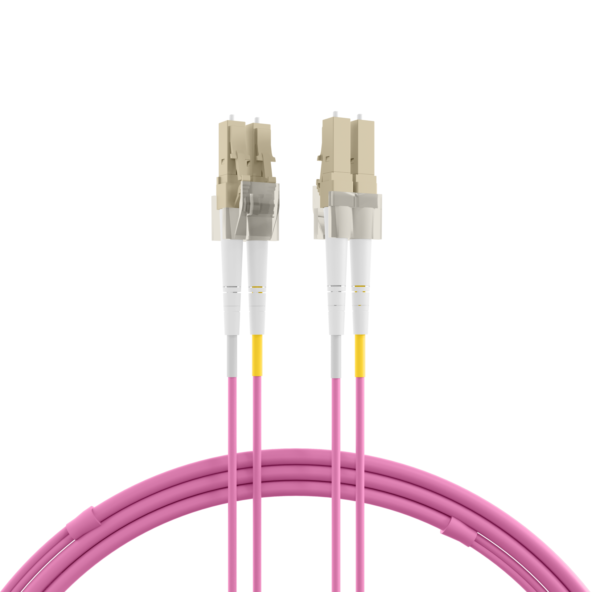 Patchcord wielomodowy OM4 LC/LC duplex, długość 1m