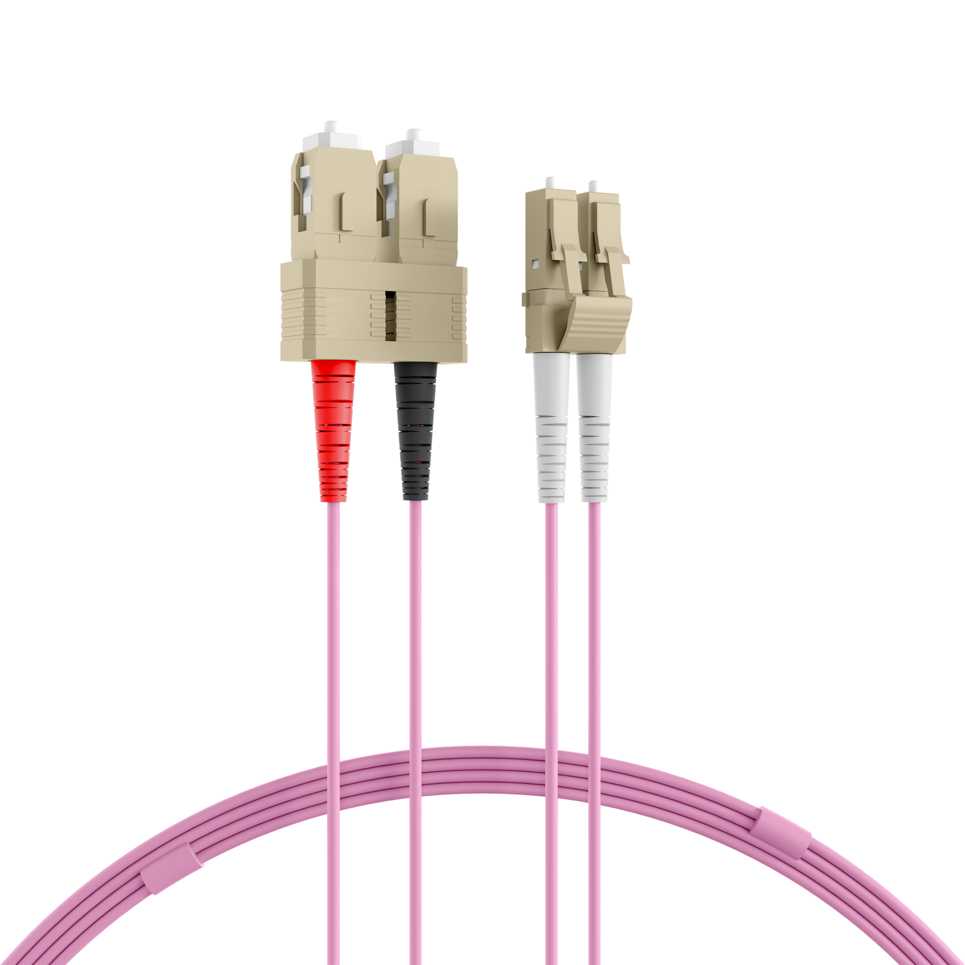 Patchcord wielomodowy OM4 LC/SC duplex, długość 5m