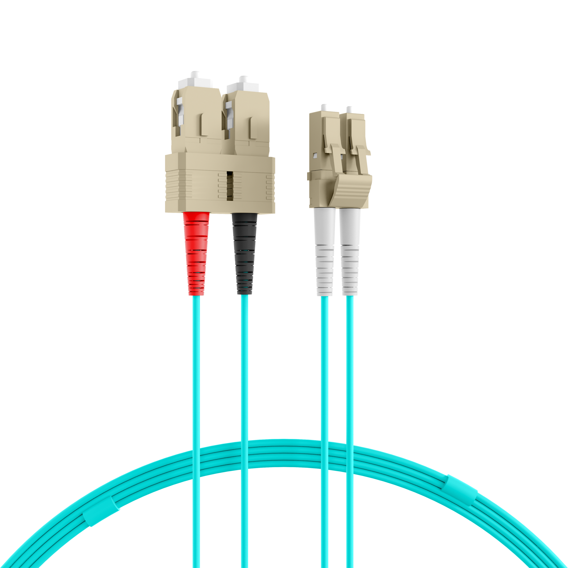 Patchcord wielomodowy OM3 SC/LC duplex, długość 7,5 m